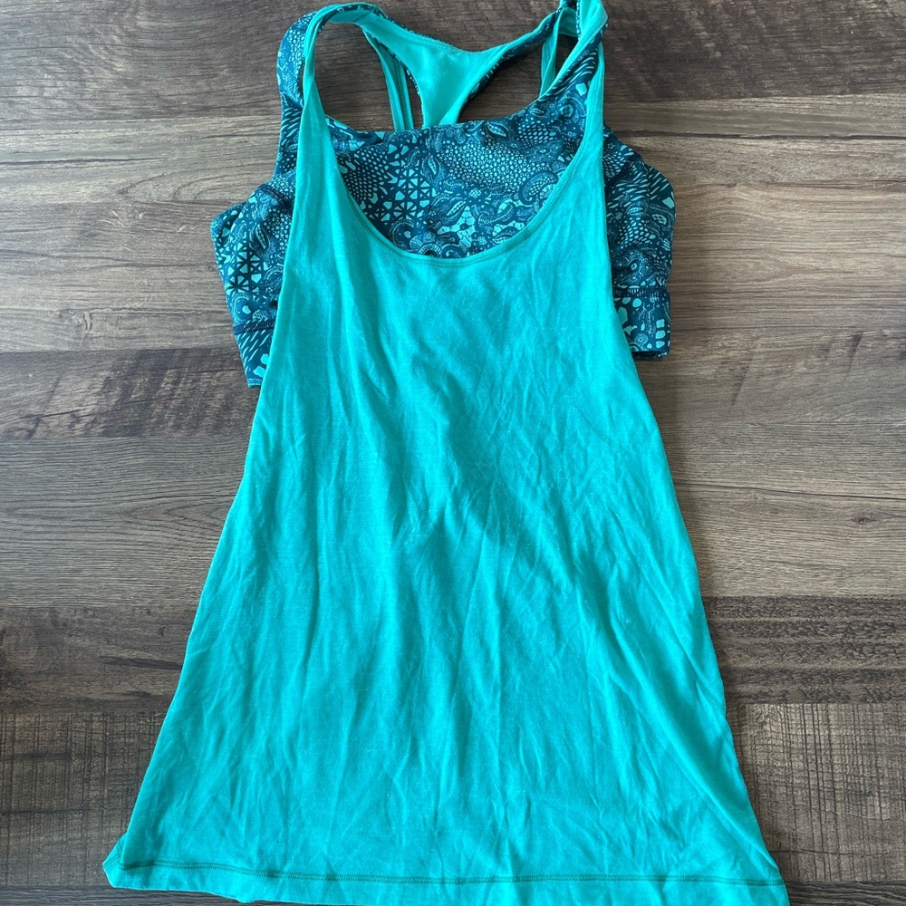 Lululemon twist and toil tank - sports bra with attached tank top